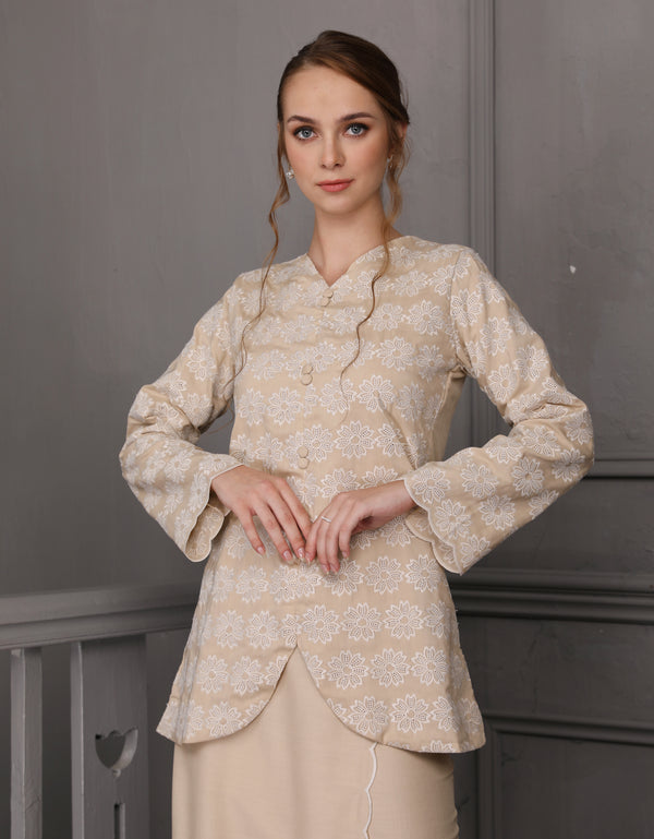 BAJU KEBAYA ZOE (BEIGE)